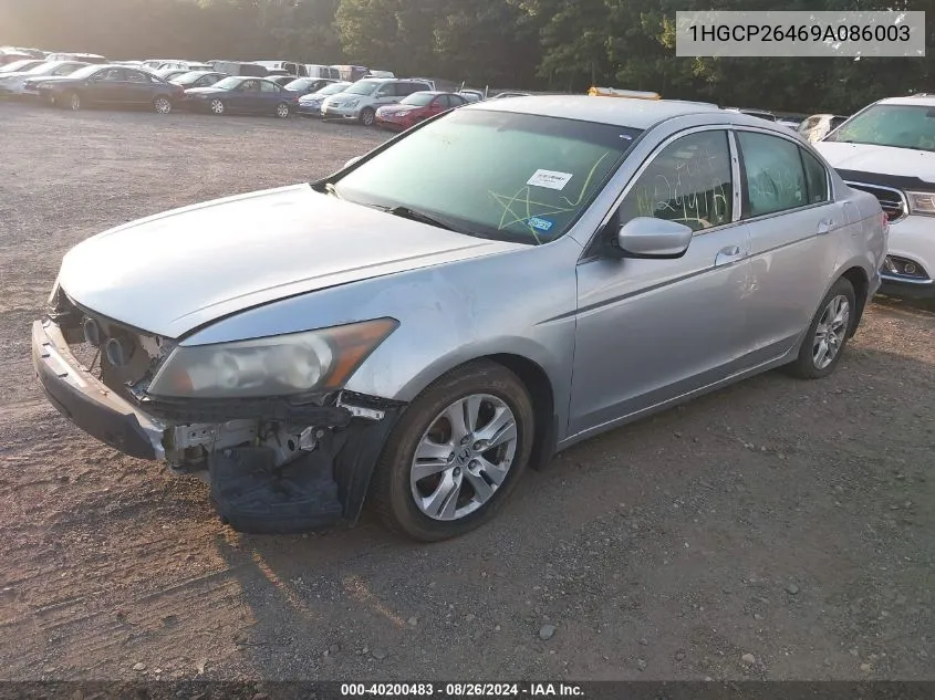 1HGCP26469A086003 2009 Honda Accord 2.4 Lx-P