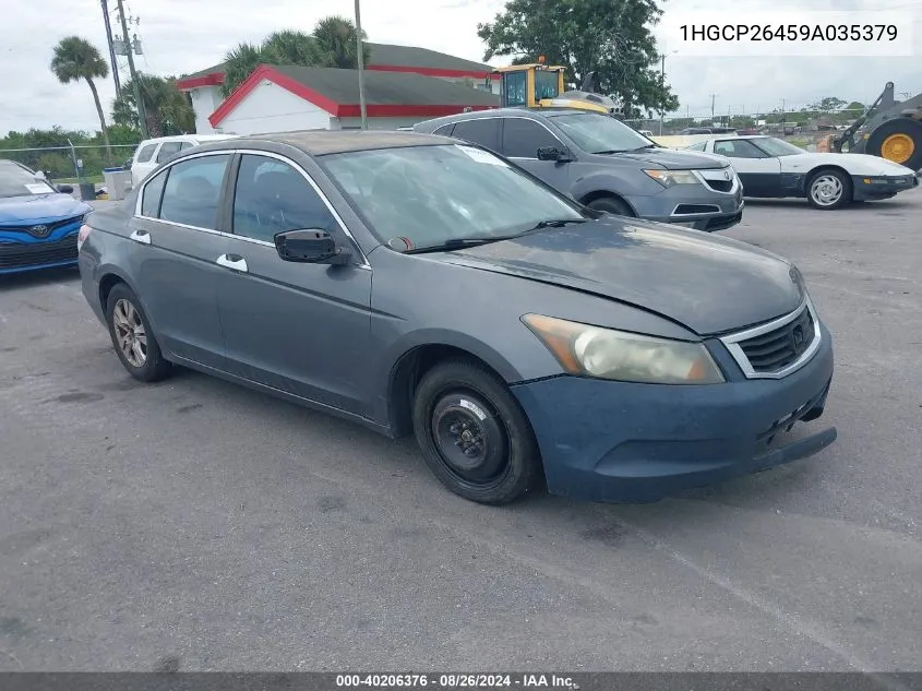 2009 Honda Accord 2.4 Lx-P VIN: 1HGCP26459A035379 Lot: 40206376