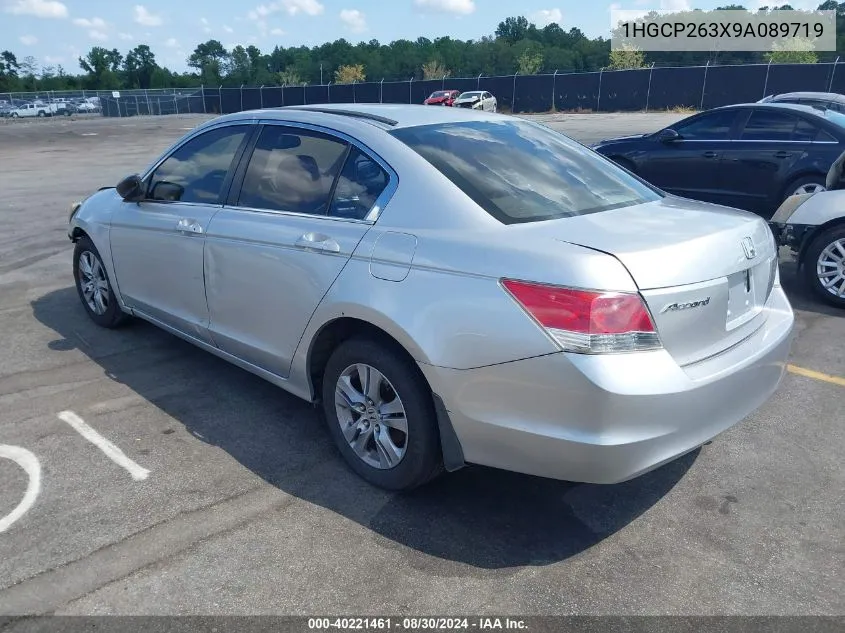 2009 Honda Accord 2.4 Lx VIN: 1HGCP263X9A089719 Lot: 40221461