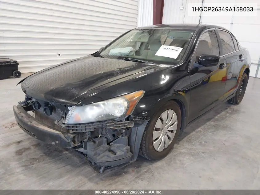 1HGCP26349A158033 2009 Honda Accord 2.4 Lx