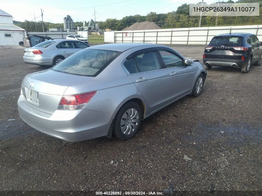 1HGCP26349A110077 2009 Honda Accord 2.4 Lx