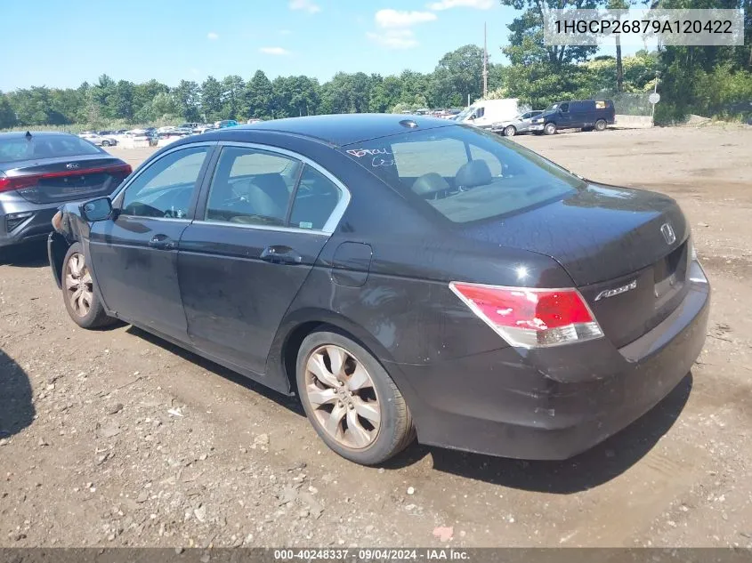 2009 Honda Accord 2.4 Ex-L VIN: 1HGCP26879A120422 Lot: 40248337