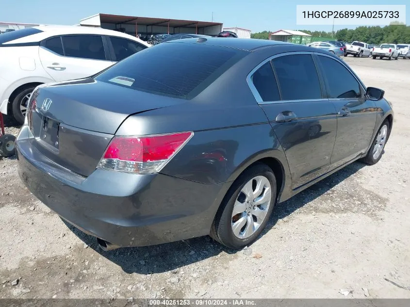 1HGCP26899A025733 2009 Honda Accord 2.4 Ex-L