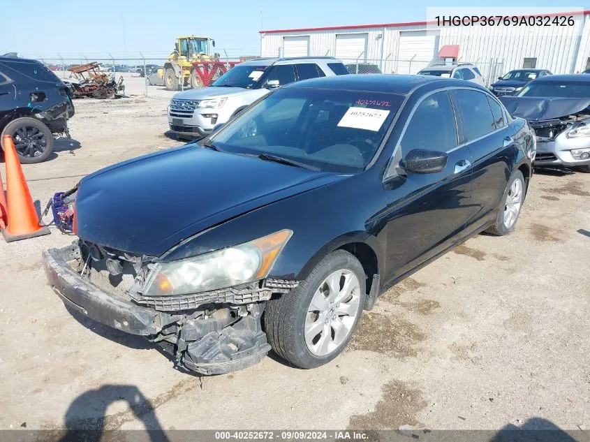 2009 Honda Accord 3.5 Ex VIN: 1HGCP36769A032426 Lot: 40252672