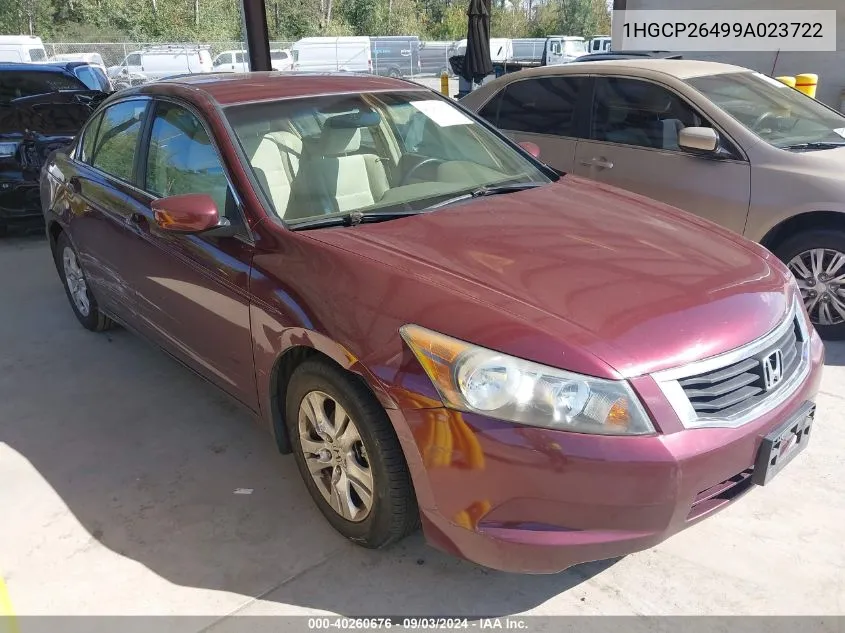 1HGCP26499A023722 2009 Honda Accord 2.4 Lx-P