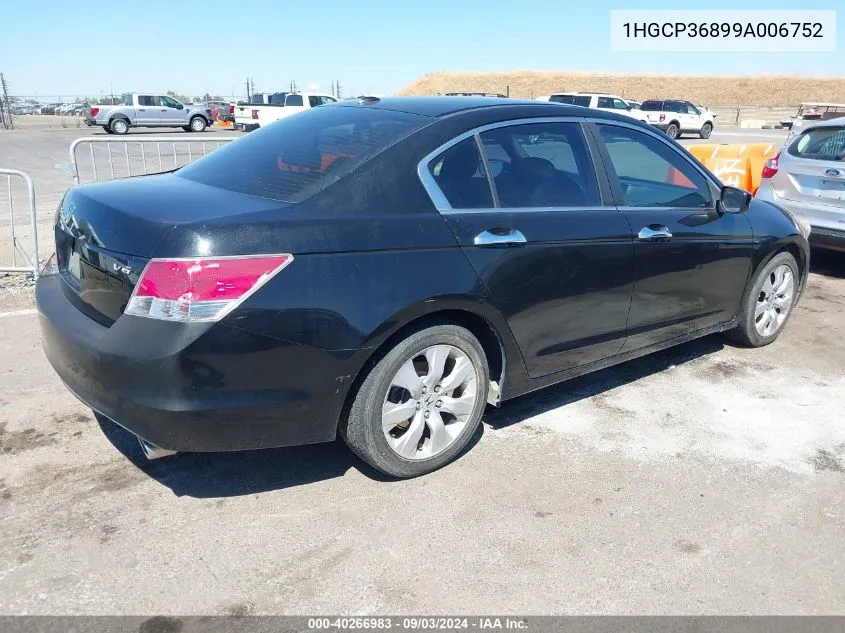 2009 Honda Accord 3.5 Ex-L VIN: 1HGCP36899A006752 Lot: 40266983