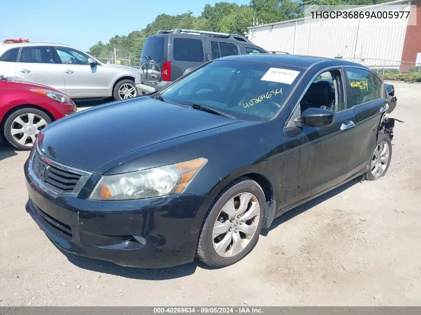 2009 Honda Accord 3.5 Ex-L VIN: 1HGCP36869A005977 Lot: 40269634