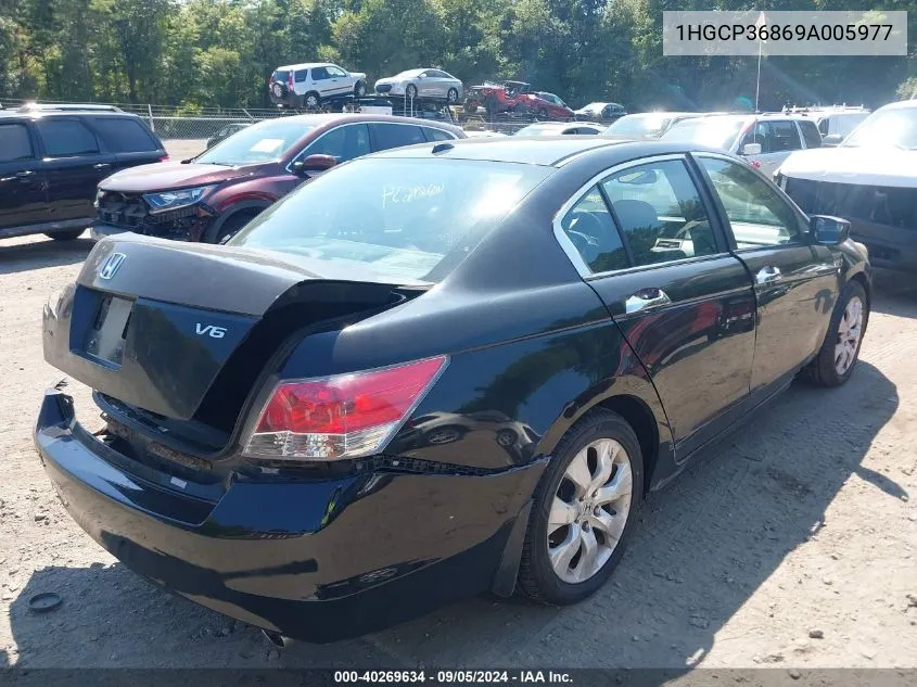 2009 Honda Accord 3.5 Ex-L VIN: 1HGCP36869A005977 Lot: 40269634