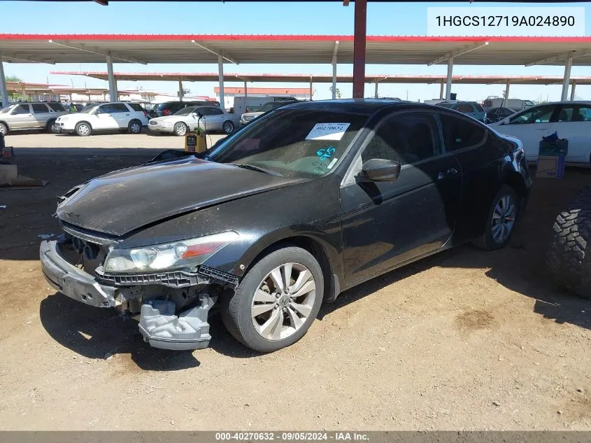 1HGCS12719A024890 2009 Honda Accord Ex