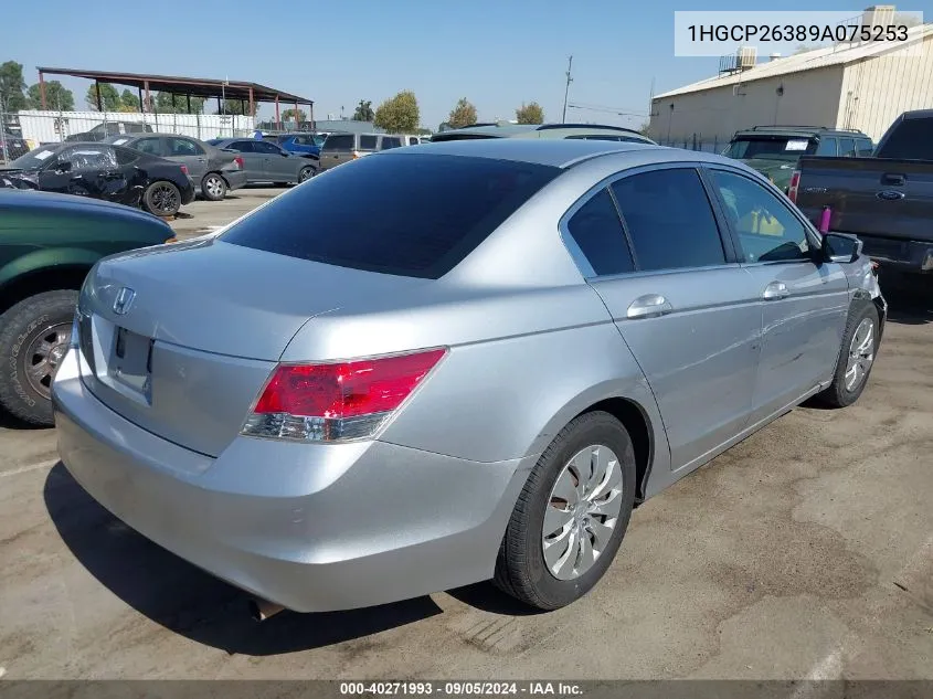 1HGCP26389A075253 2009 Honda Accord 2.4 Lx