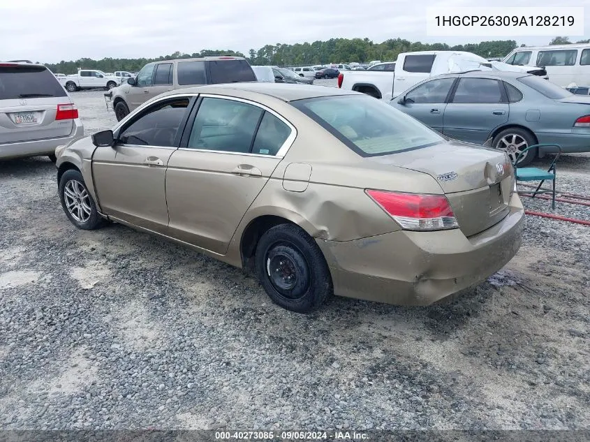 1HGCP26309A128219 2009 Honda Accord 2.4 Lx