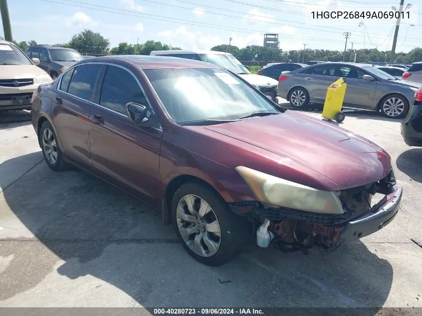 1HGCP26849A069011 2009 Honda Accord 2.4 Ex-L