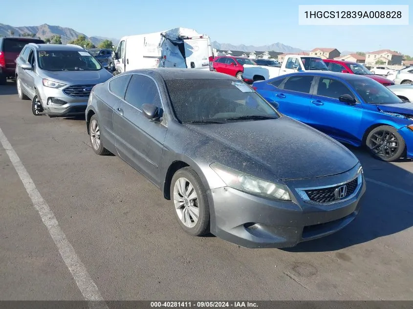 2009 Honda Accord 2.4 Ex-L VIN: 1HGCS12839A008828 Lot: 40281411