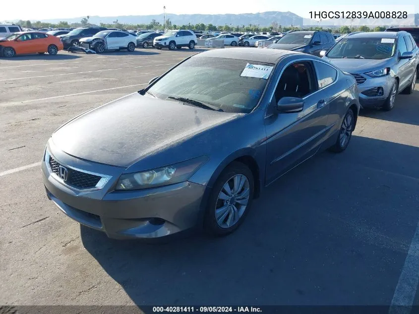 1HGCS12839A008828 2009 Honda Accord 2.4 Ex-L