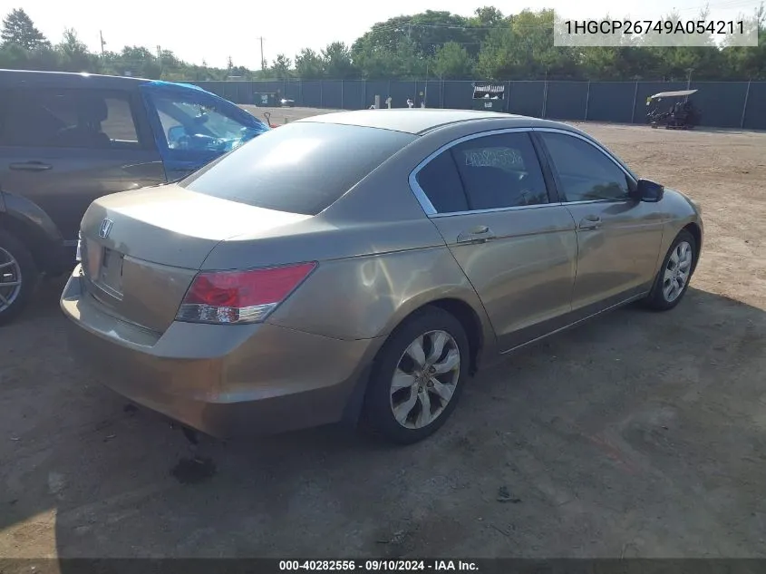 2009 Honda Accord Ex VIN: 1HGCP26749A054211 Lot: 40282556