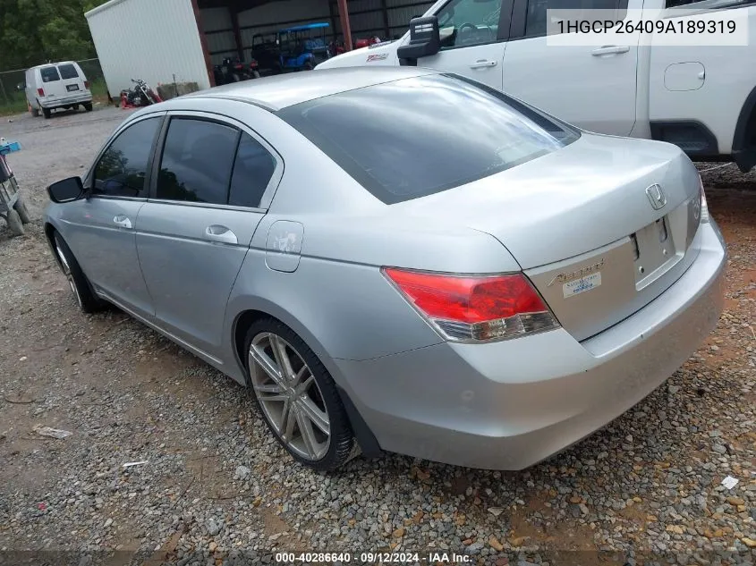 2009 Honda Accord 2.4 Lx-P VIN: 1HGCP26409A189319 Lot: 40286640