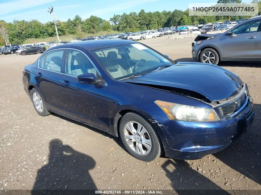 1HGCP26459A077485 2009 Honda Accord 2.4 Lx-P