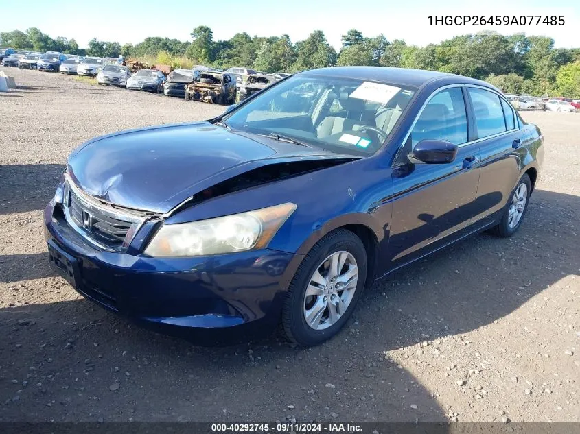 1HGCP26459A077485 2009 Honda Accord 2.4 Lx-P