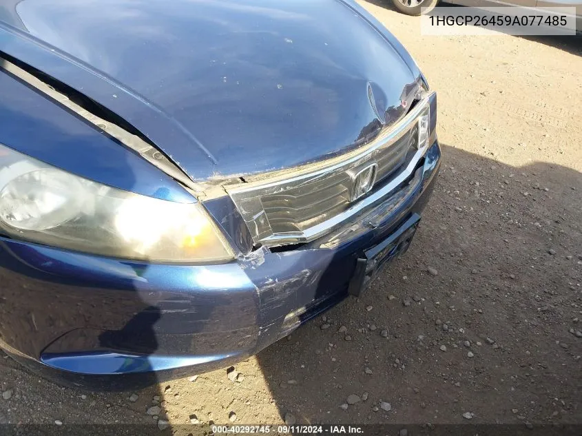 1HGCP26459A077485 2009 Honda Accord 2.4 Lx-P