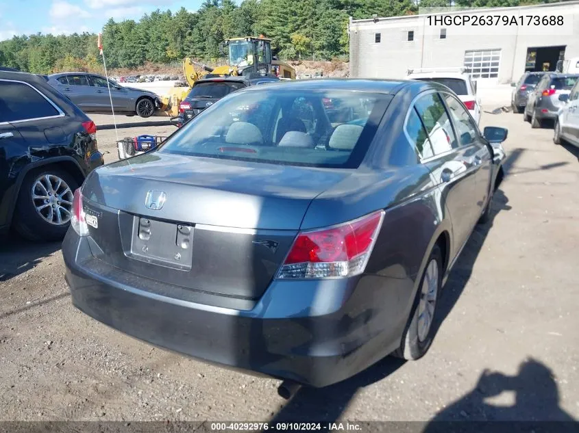 2009 Honda Accord 2.4 Lx VIN: 1HGCP26379A173688 Lot: 40292976