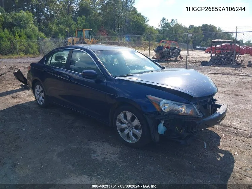 2009 Honda Accord 2.4 Ex-L VIN: 1HGCP26859A106244 Lot: 40293761