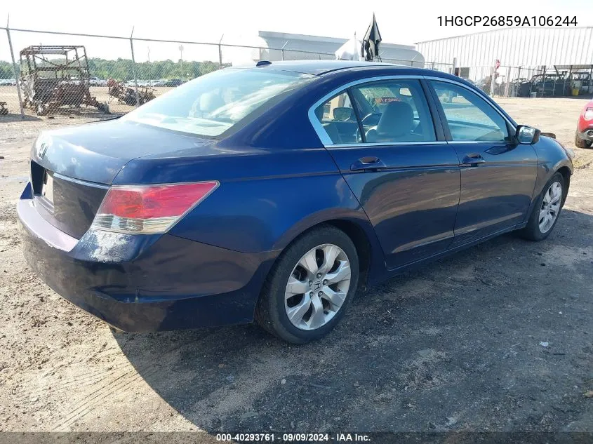 2009 Honda Accord 2.4 Ex-L VIN: 1HGCP26859A106244 Lot: 40293761