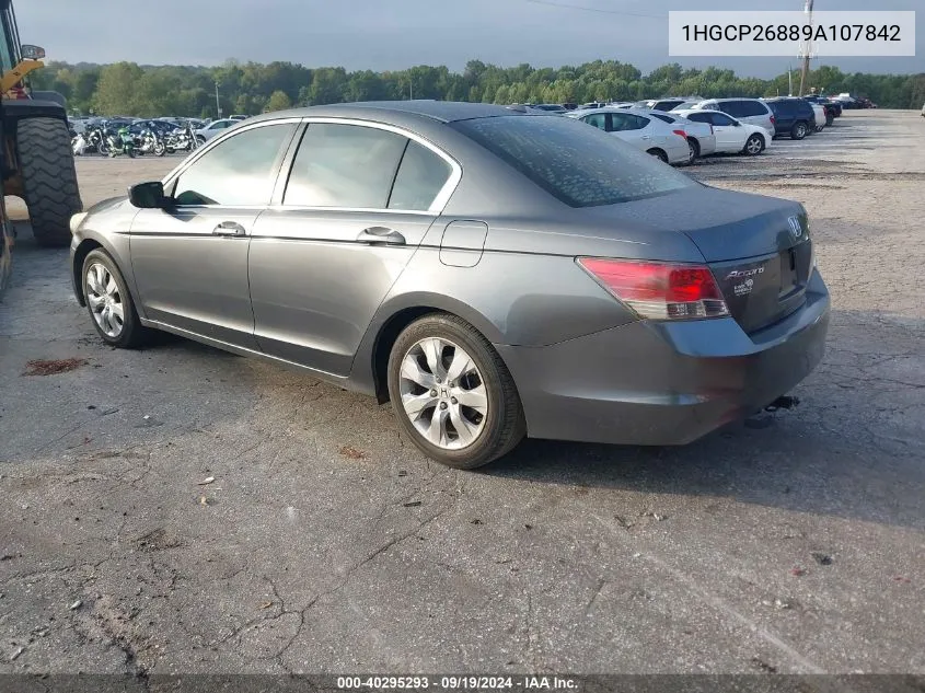 1HGCP26889A107842 2009 Honda Accord 2.4 Ex-L