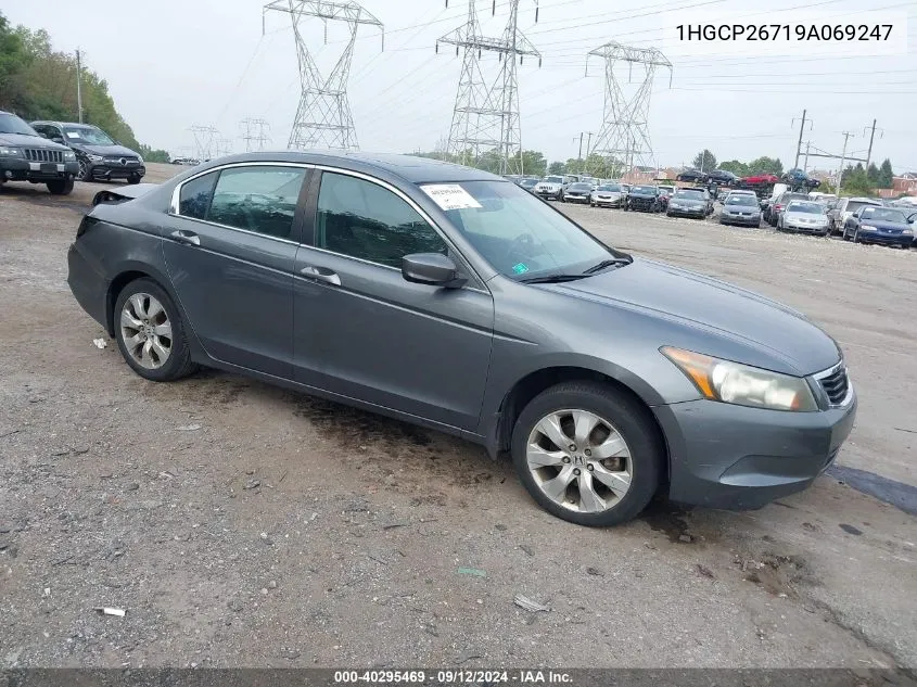 2009 Honda Accord 2.4 Ex VIN: 1HGCP26719A069247 Lot: 40295469