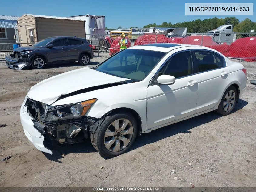 2009 Honda Accord 2.4 Ex-L VIN: 1HGCP26819A044633 Lot: 40303225