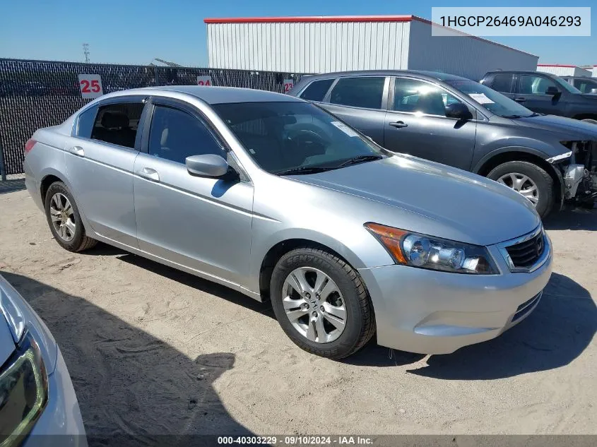 2009 Honda Accord Lxp VIN: 1HGCP26469A046293 Lot: 40303229