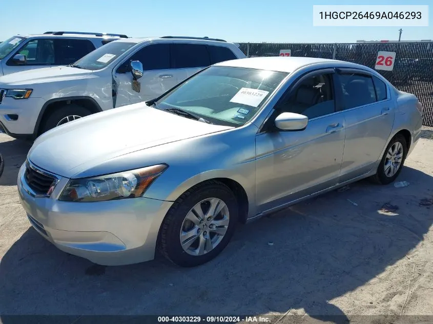 2009 Honda Accord Lxp VIN: 1HGCP26469A046293 Lot: 40303229