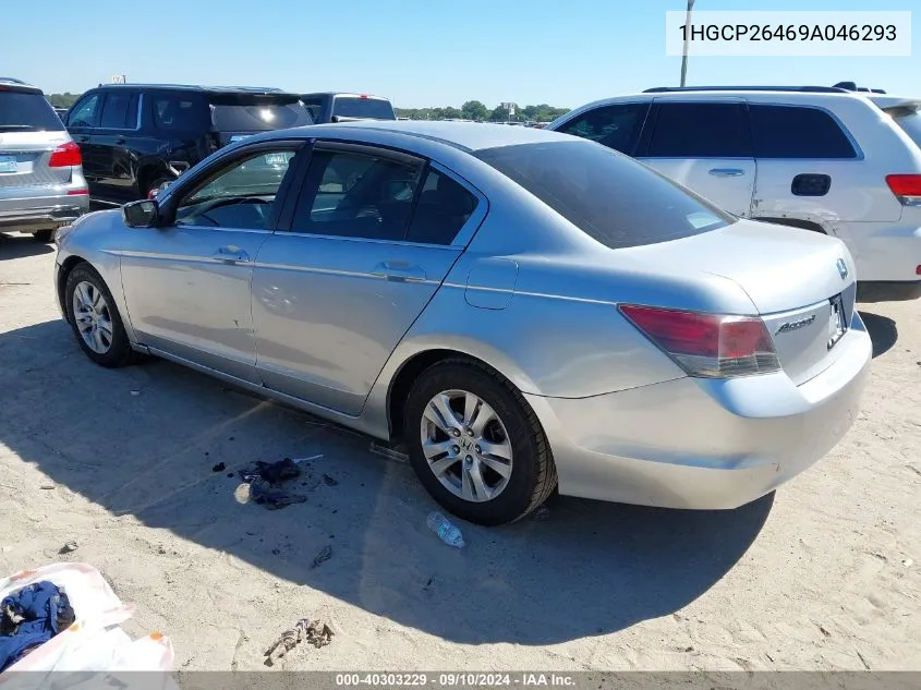 2009 Honda Accord Lxp VIN: 1HGCP26469A046293 Lot: 40303229