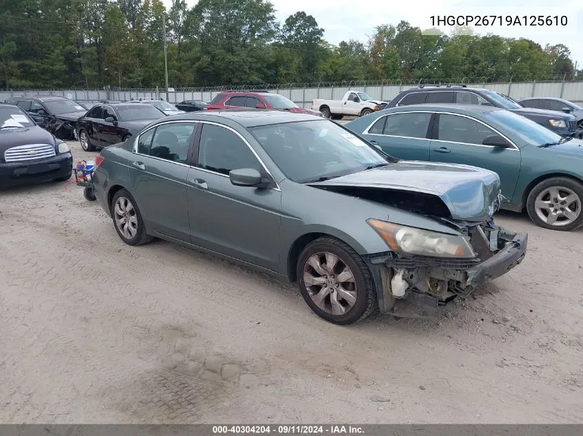 2009 Honda Accord 2.4 Ex VIN: 1HGCP26719A125610 Lot: 40304204