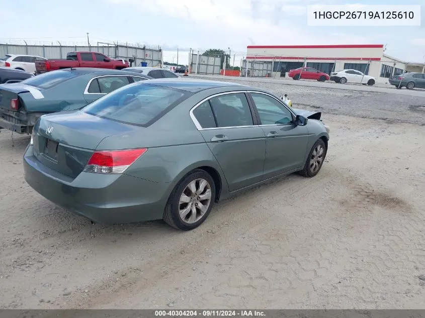 2009 Honda Accord 2.4 Ex VIN: 1HGCP26719A125610 Lot: 40304204