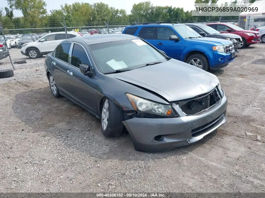 2009 Honda Accord 3.5 Ex-L VIN: 1HGCP36859A020969 Lot: 40306102