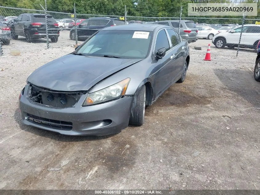 2009 Honda Accord 3.5 Ex-L VIN: 1HGCP36859A020969 Lot: 40306102