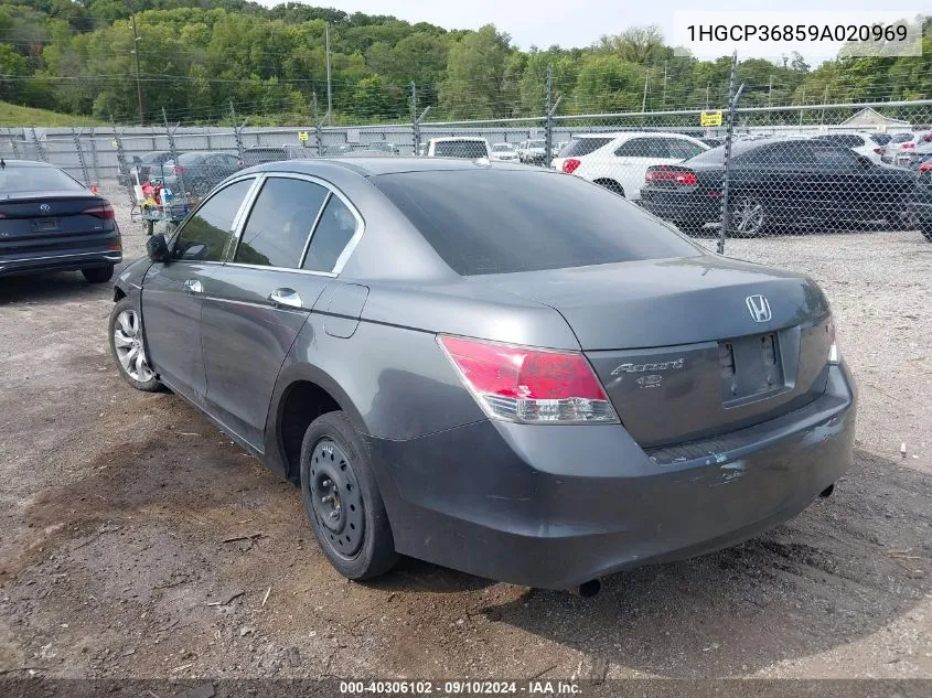 2009 Honda Accord 3.5 Ex-L VIN: 1HGCP36859A020969 Lot: 40306102