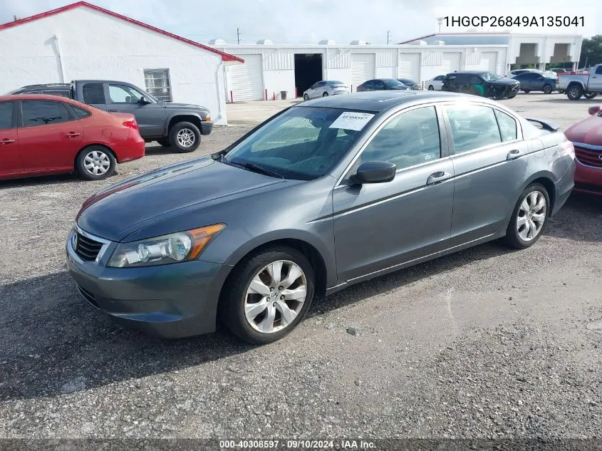 1HGCP26849A135041 2009 Honda Accord 2.4 Ex-L