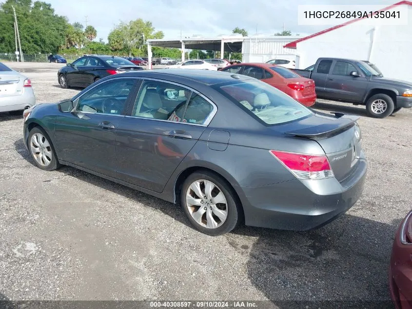 1HGCP26849A135041 2009 Honda Accord 2.4 Ex-L