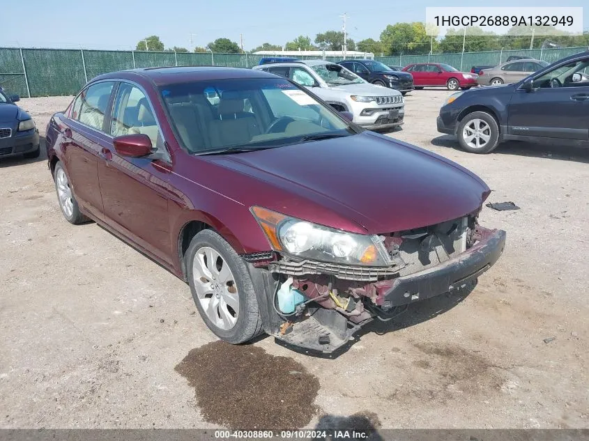 1HGCP26889A132949 2009 Honda Accord 2.4 Ex-L