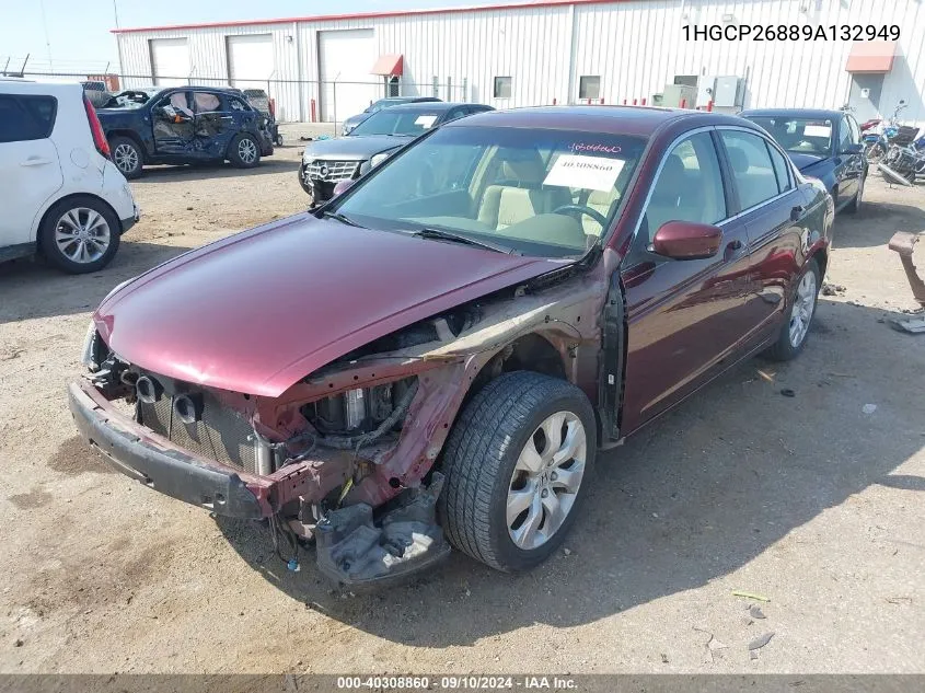 2009 Honda Accord 2.4 Ex-L VIN: 1HGCP26889A132949 Lot: 40308860