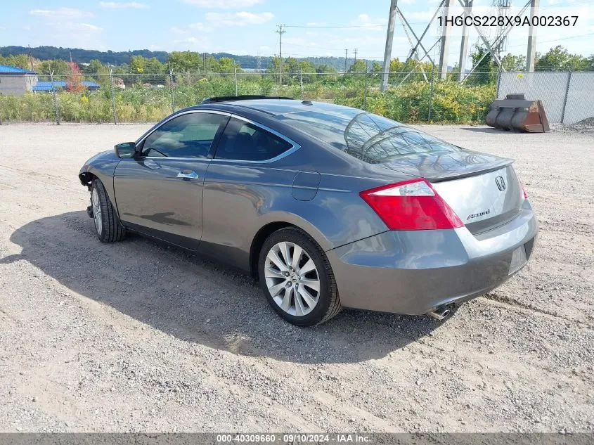 2009 Honda Accord 3.5 Ex-L VIN: 1HGCS228X9A002367 Lot: 40309660