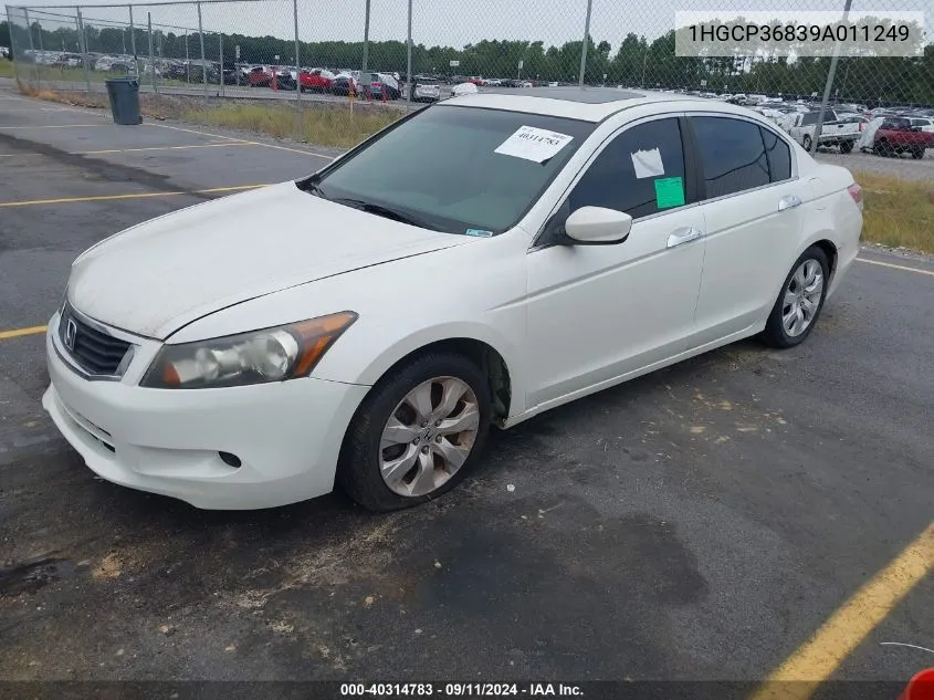 2009 Honda Accord 3.5 Ex-L VIN: 1HGCP36839A011249 Lot: 40314783