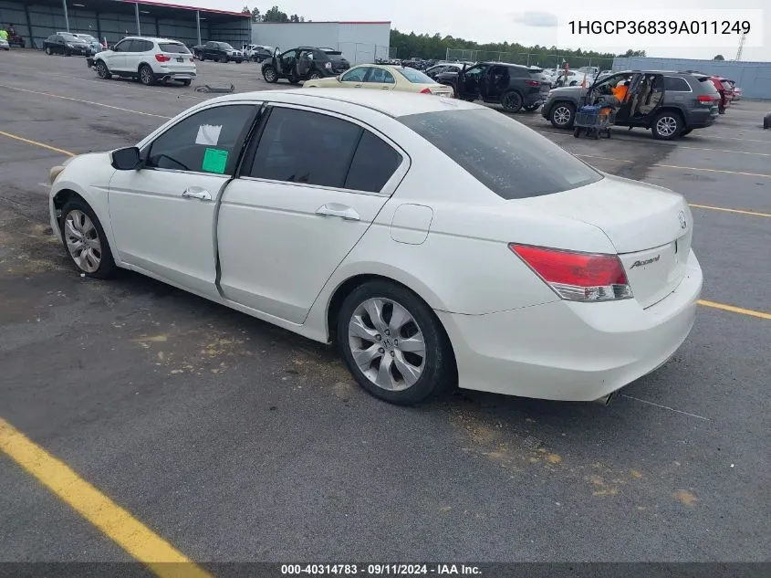 1HGCP36839A011249 2009 Honda Accord 3.5 Ex-L