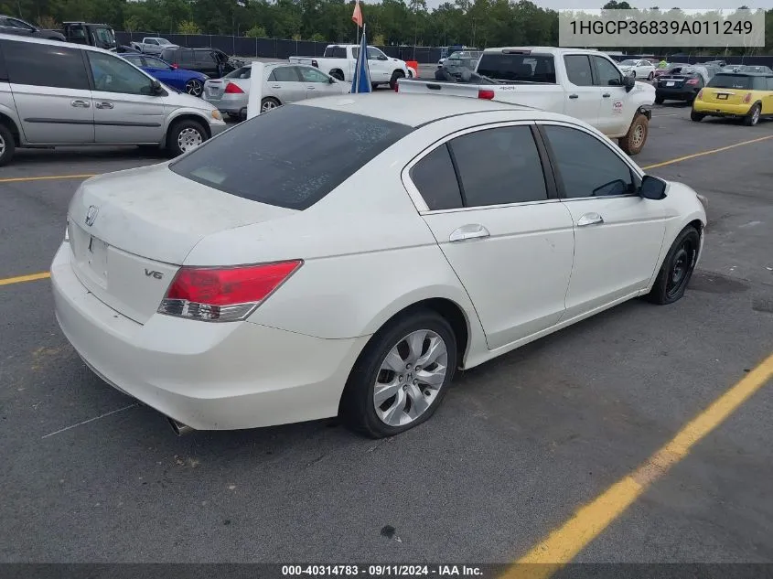 2009 Honda Accord 3.5 Ex-L VIN: 1HGCP36839A011249 Lot: 40314783