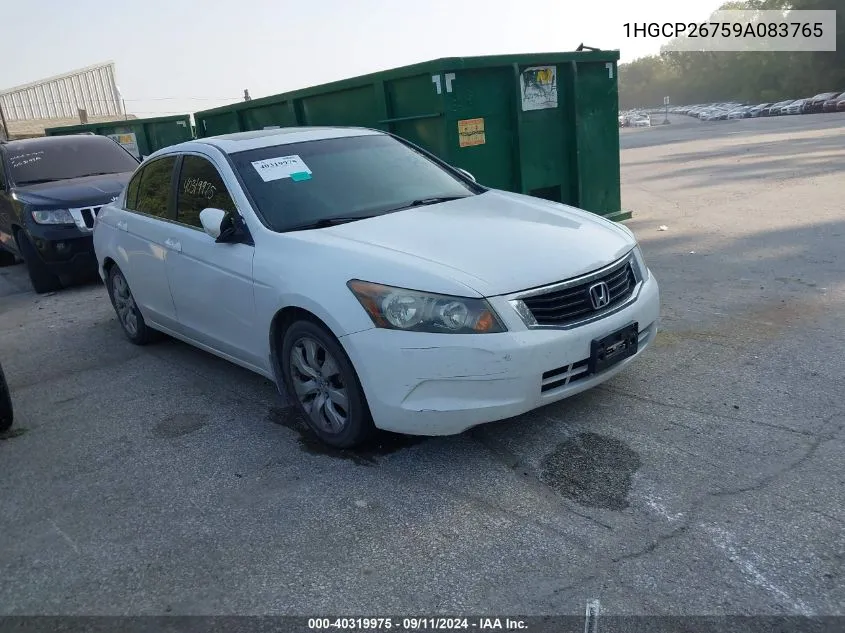 1HGCP26759A083765 2009 Honda Accord 2.4 Ex