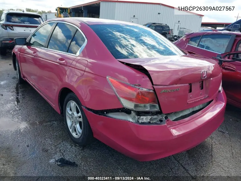 1HGCP26309A027567 2009 Honda Accord 2.4 Lx