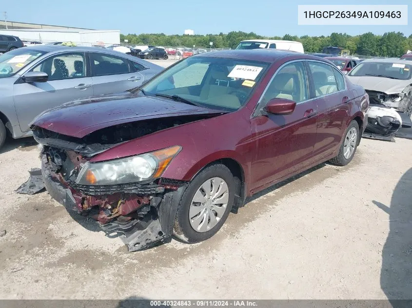 2009 Honda Accord 2.4 Lx VIN: 1HGCP26349A109463 Lot: 40324843