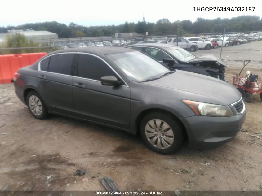 1HGCP26349A032187 2009 Honda Accord 2.4 Lx