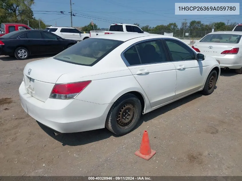 2009 Honda Accord 2.4 Lx VIN: 1HGCP26369A059780 Lot: 40328946